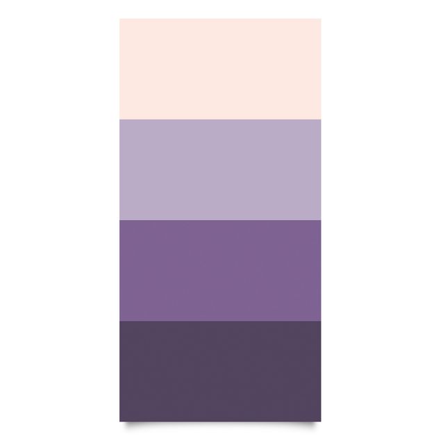 Papel para forrar muebles 3 Violet Stripes Flower Colours & Light Contrast Colours