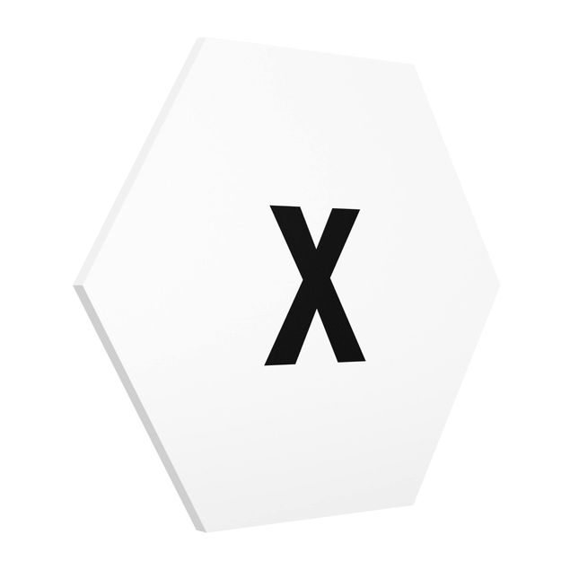 Cuadros modernos Letter White X