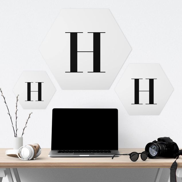 Hexagon Bild Forex - Buchstabe Serif Weiß H