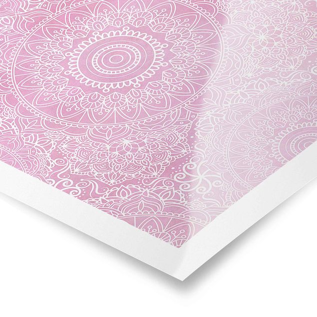 Cuadros Haase Pattern Mandala Light Pink