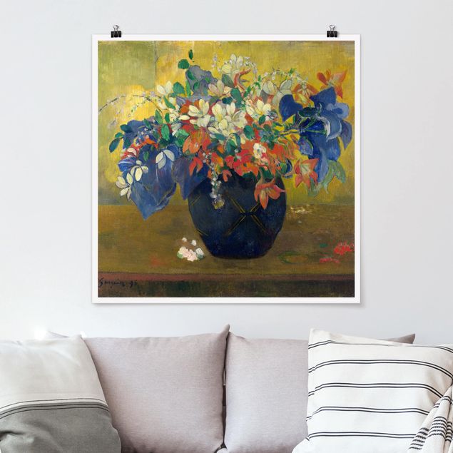 Cuadro del Impresionismo Paul Gauguin - Flowers in a Vase