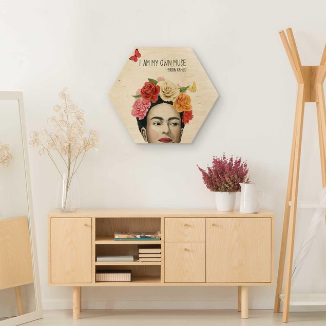 cuadros en madera con frases Frida's Thoughts - Muse