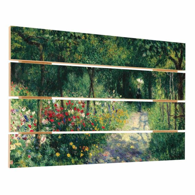Cuadros de madera paisajes Auguste Renoir - Women In A Garden