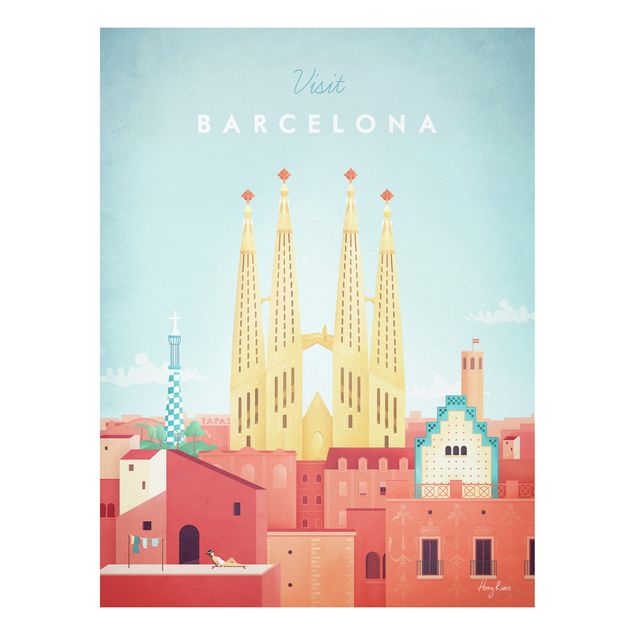 Cuadros ciudades Travel Poster - Barcelona