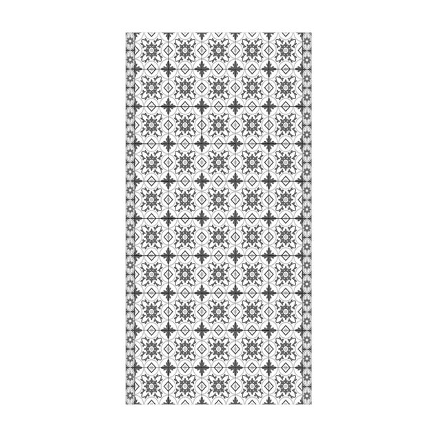 Alfombras modernas Geometrical Tile Mix Flower Grey