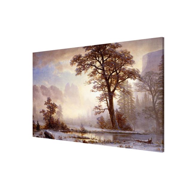 Láminas cuadros famosos Albert Bierstadt - Valley of the Yosemite, Snow Fall