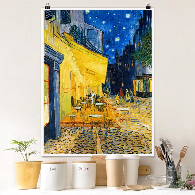 Decoración de cocinas Vincent van Gogh - Café Terrace at Night