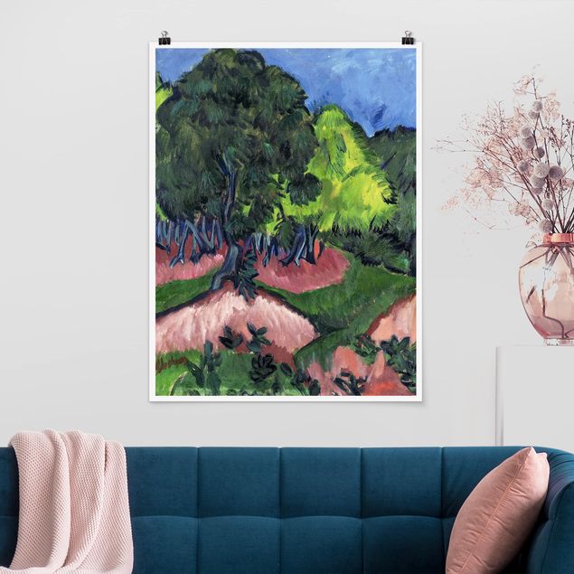 Decoración en la cocina Ernst Ludwig Kirchner - Landscape with Chestnut Tree