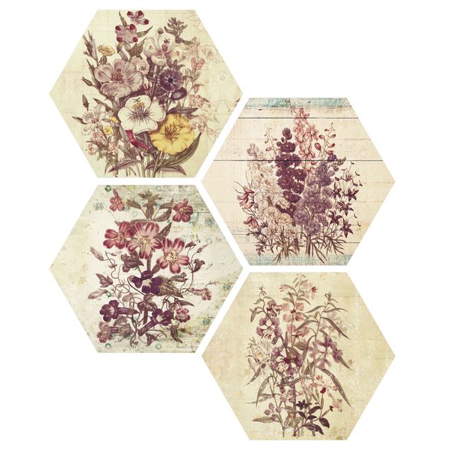 Cuadros con frases motivadoras Vintage Floral Collection