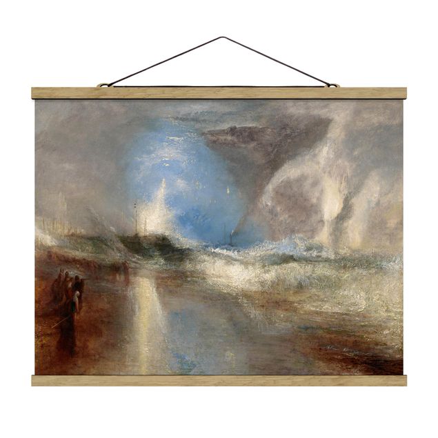 Estilos artísticos William Turner - Rockets And Blue Lights (Close At Hand) To Warn Steamboats Of Shoal Water