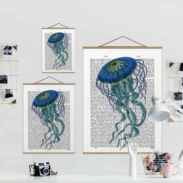 Cuadros Animal Reading - Jellyfish