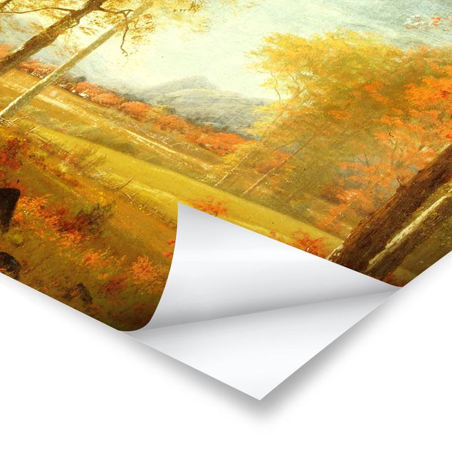 Cuadro con paisajes Albert Bierstadt - Autumn In Oneida County, New York