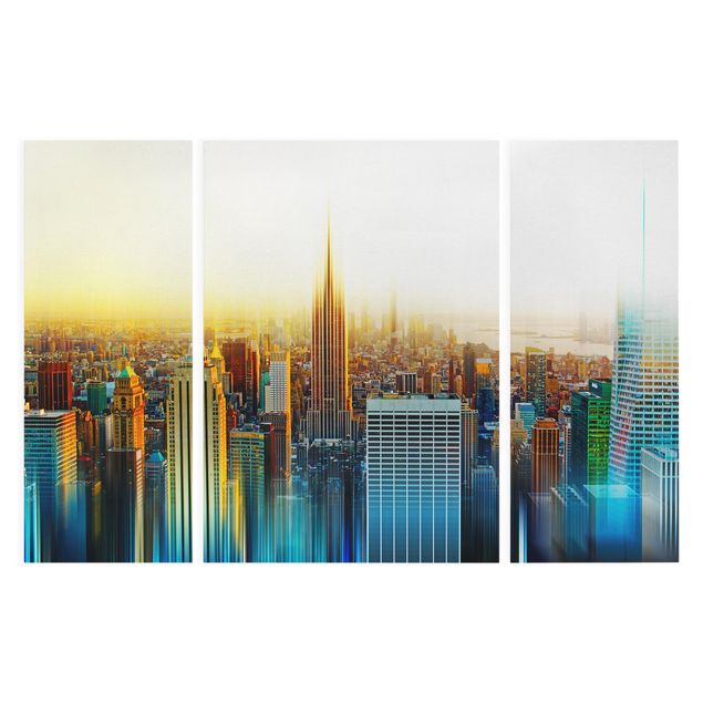 Lienzos ciudades del mundo Manhattan Abstract