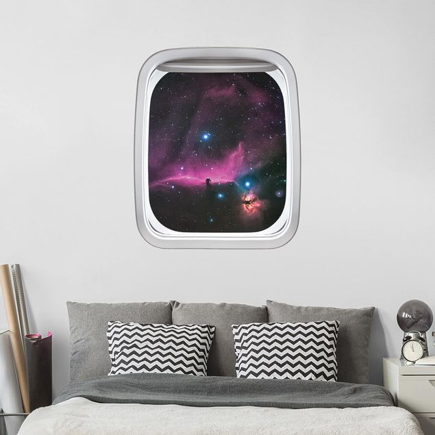 Vinilo espacio Aircraft Window Orion Nebula