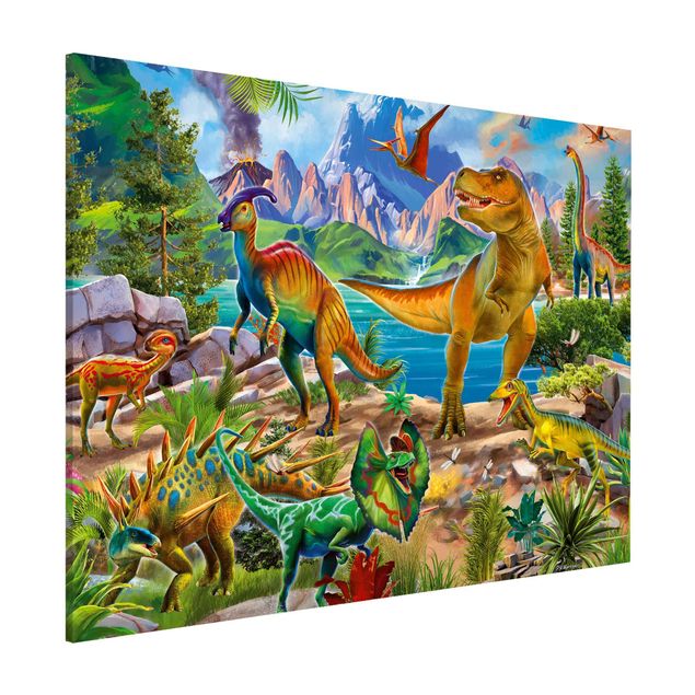 Decoración habitación infantil T-Rex And Parasaurolophus