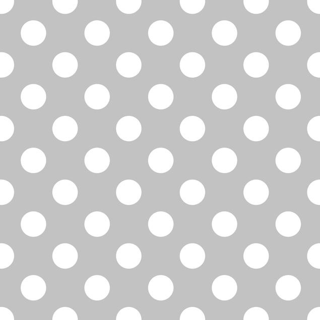 Láminas adhesivas en gris White Dots On Gray