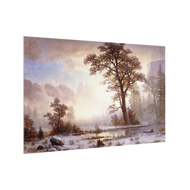 Reproducciones de cuadros Albert Bierstadt - Yosemite Valley At Snowfall