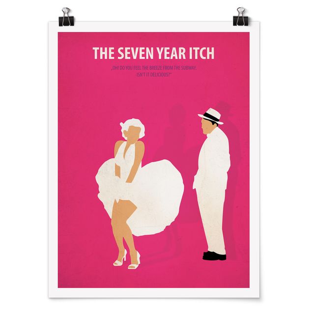 Cuadros de retratos Film Poster The Seven Year Itch