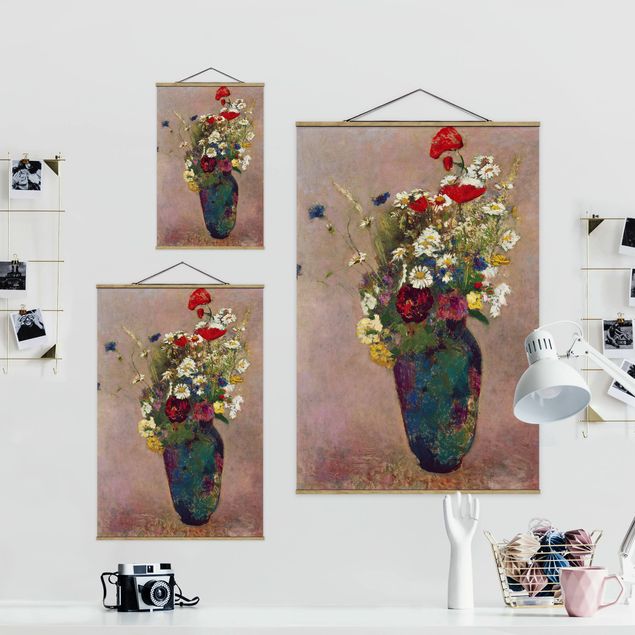 Cuadros flores Odilon Redon - Flower Vase with Poppies