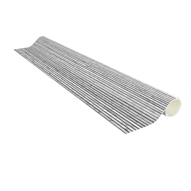 Alfombras modernas Wooden Wall With Narrow Strips Black And White