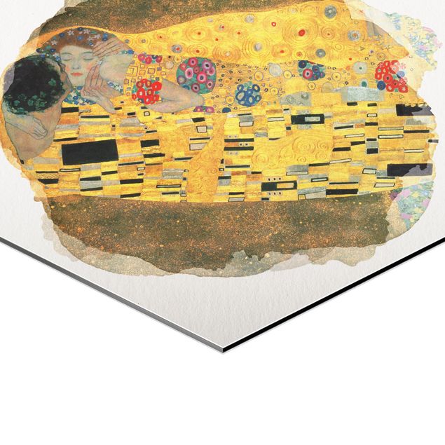 Cuadros de Klimt WaterColours - Gustav Klimt - The Kiss