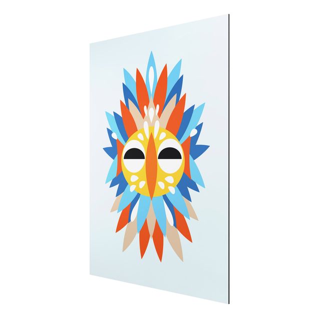 Láminas de cuadros famosos Collage Ethnic Mask - Parrot