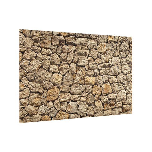 Panel antisalpicaduras cocina efecto piedra Old Wall Of Paving Stone