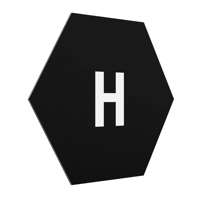 Cuadros decorativos modernos Letter Black H
