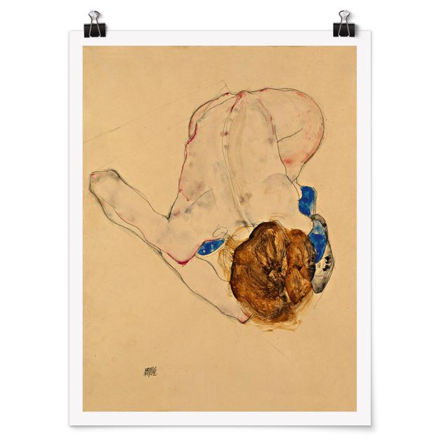 Estilos artísticos Egon Schiele - Forward Flexed Act