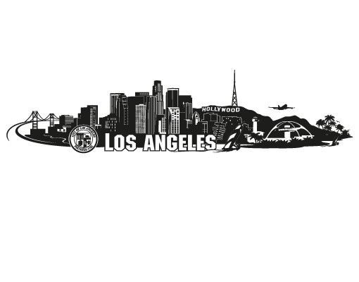 Marco vinilo pared  No.FB103 Los Angeles Skyline
