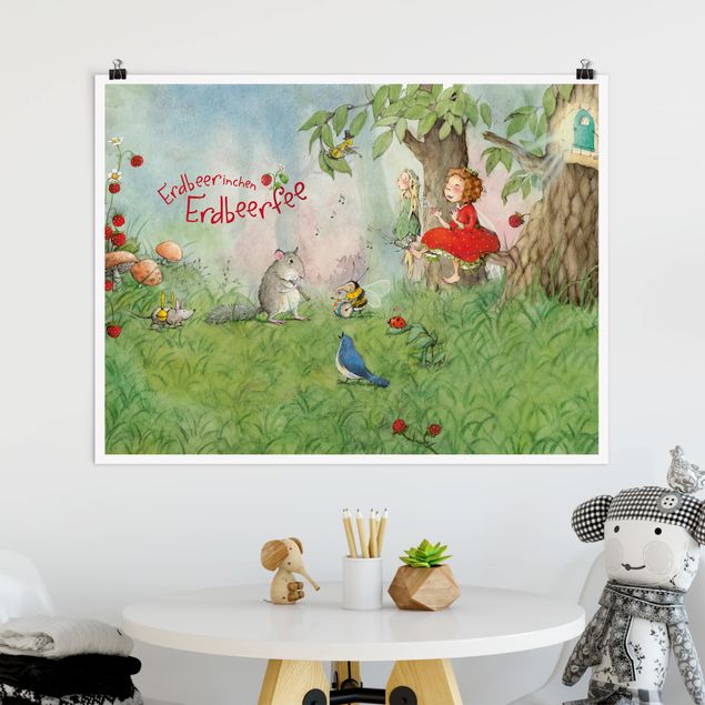 Decoración infantil pared Little Strawberry Strawberry Fairy - Making Music Together