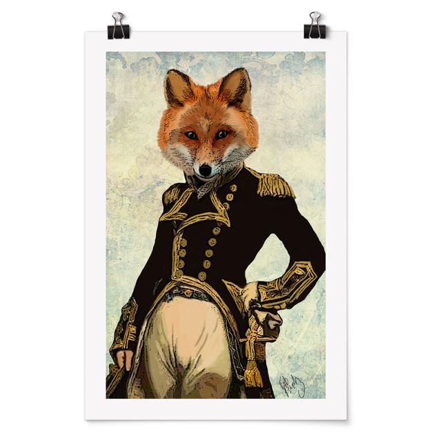 Cuadros decorativos modernos Animal Portrait - Fox Admiral