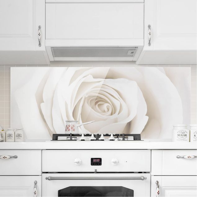 Decoración en la cocina Pretty White Rose