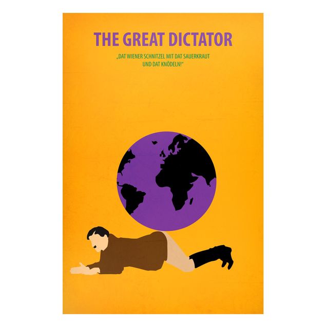 Láminas de cuadros famosos Film Poster The Great Dictator