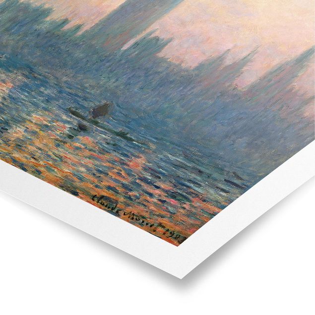 Láminas cuadros famosos Claude Monet - London Sunset