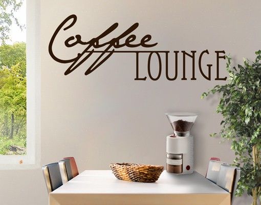 Vinilos decorativos para cafeteria No.CA27 Coffee Lounge