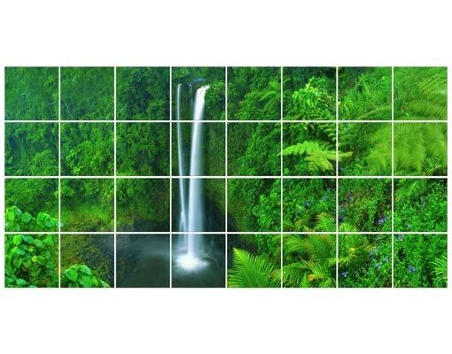 Adhesivos para azulejos en verde Heavenly Waterfall