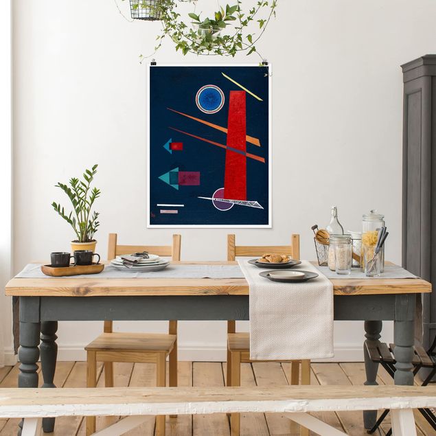 Reproducciones de cuadros Wassily Kandinsky - Powerful Red