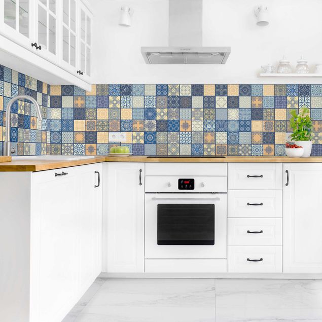 Cuadros Haase Sunny Mediterranian Tiles With Blue Joints II