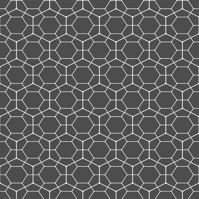 Papel para forrar muebles Anthracite Geometric Diamond Honeycomb Pattern