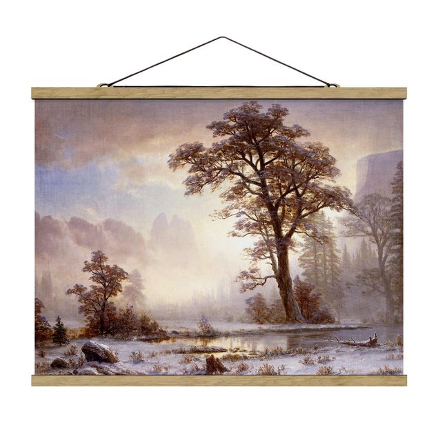 Estilos artísticos Albert Bierstadt - Valley of the Yosemite, Snow Fall