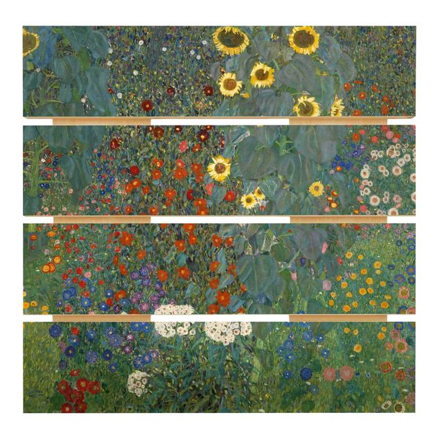 Estilos artísticos Gustav Klimt - Garden Sunflowers