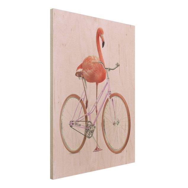 Decoración cocina Flamingo With Bicycle