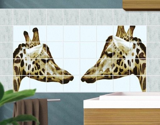 Decoración de cocinas Giraffes In Love