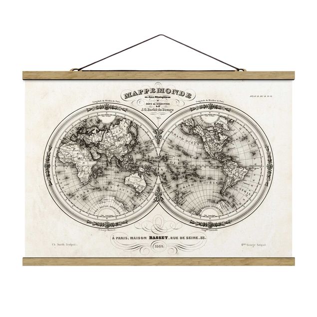 Cuadros vintage World Map - French Map Of The Cap Region Of 1848