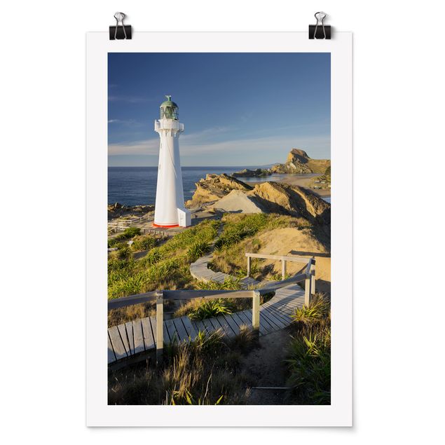 Cuadros con mar Castle Point Lighthouse New Zealand