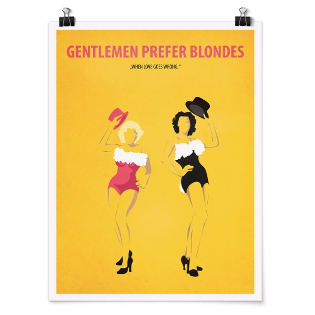 Cuadros retratos Film Poster Gentlemen Prefer Blondes