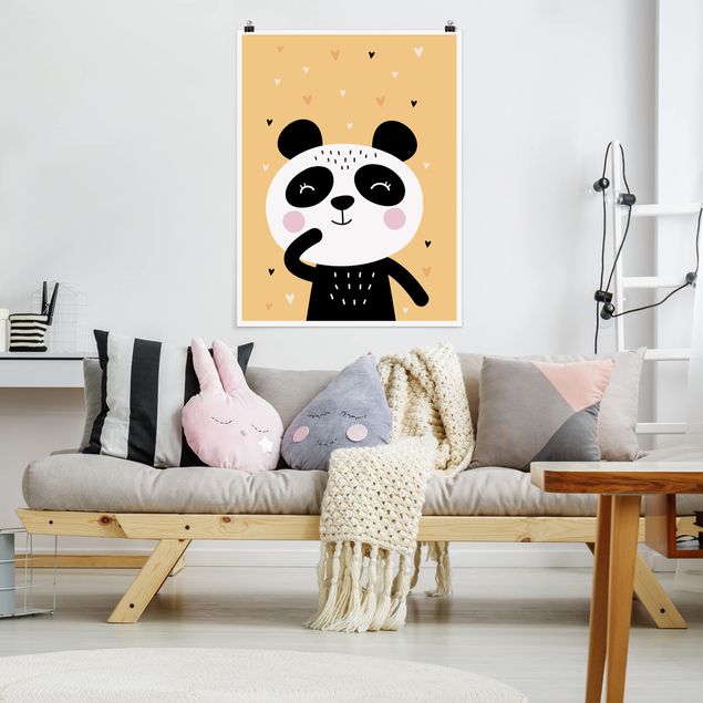 Póster animales The Happiest Panda