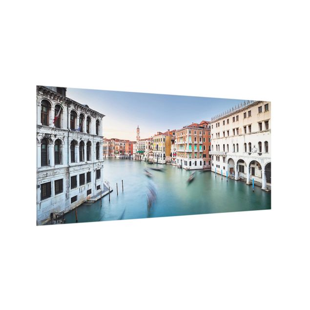 Paneles de vidrio para cocinas Grand Canal View From The Rialto Bridge Venice
