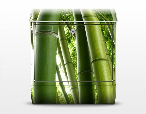 Buzón verde Bamboo Trees No.1